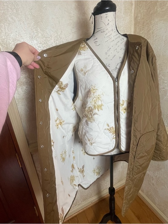 NWT Woolrich M Olive Quilted Jacket + Floral Vest Duo Limited Edition Gorpcore - Picture 5 of 16